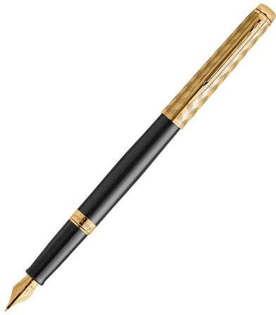 Hemisphere Opera Special Edition Deluxe Black Lacquer GT-Medium Fountain Pen-image-3