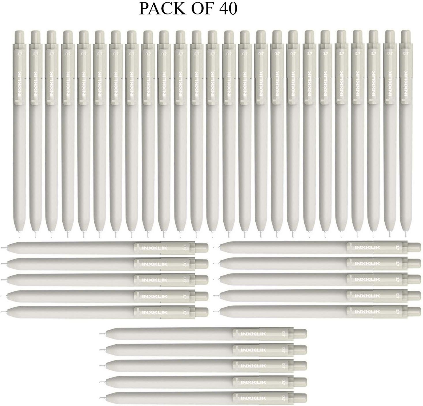 doms INXKLIK Ball Point Pen | Smooth Click| Needle Tip | Perfecr Grip Ball Pen-picture-32