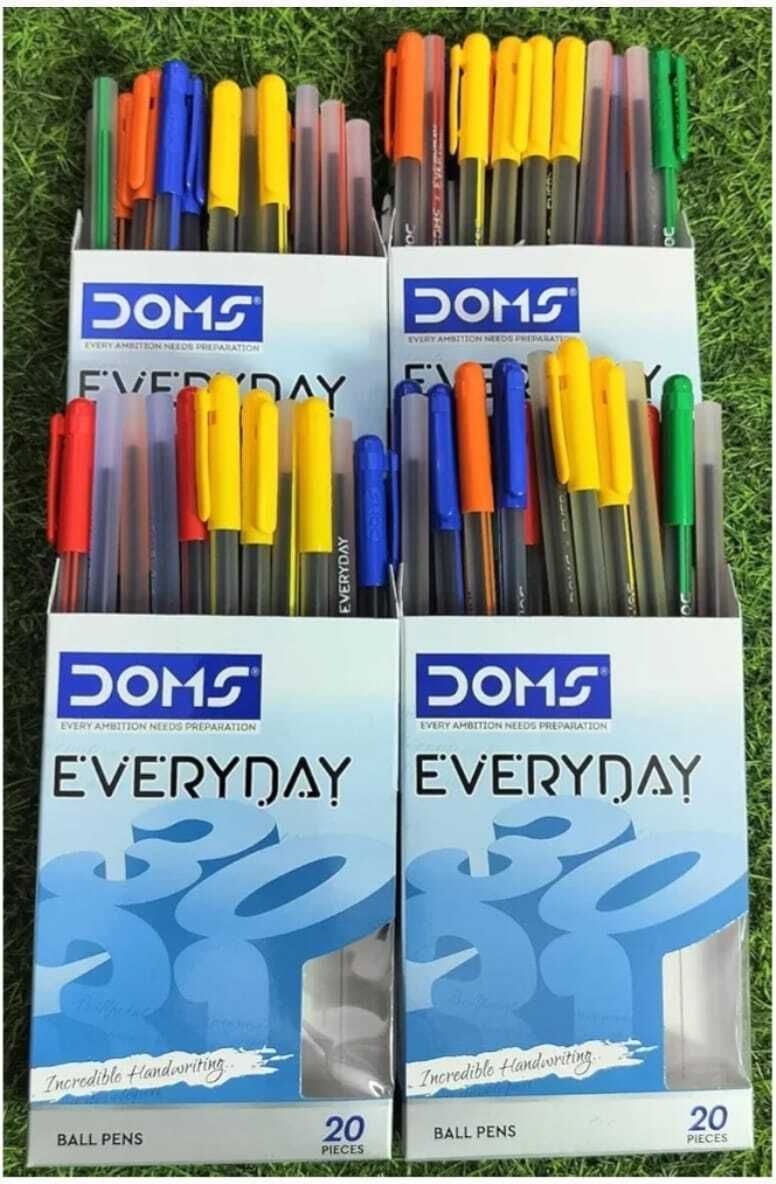doms Everyday Ball pen | 80 Pens (Pack of 20 X 4) Ball Pen-picture-27