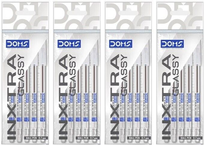 doms INXTRA GLASSY | BLUE | PACK OF 20 PENS | Ball Pen-picture-38