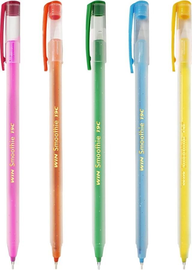 win Smoothie 80 Blue Pens | 0.7 mm Tip | Smooth Writing | One Time Use | Use & Throw Ball Pen-picture-18