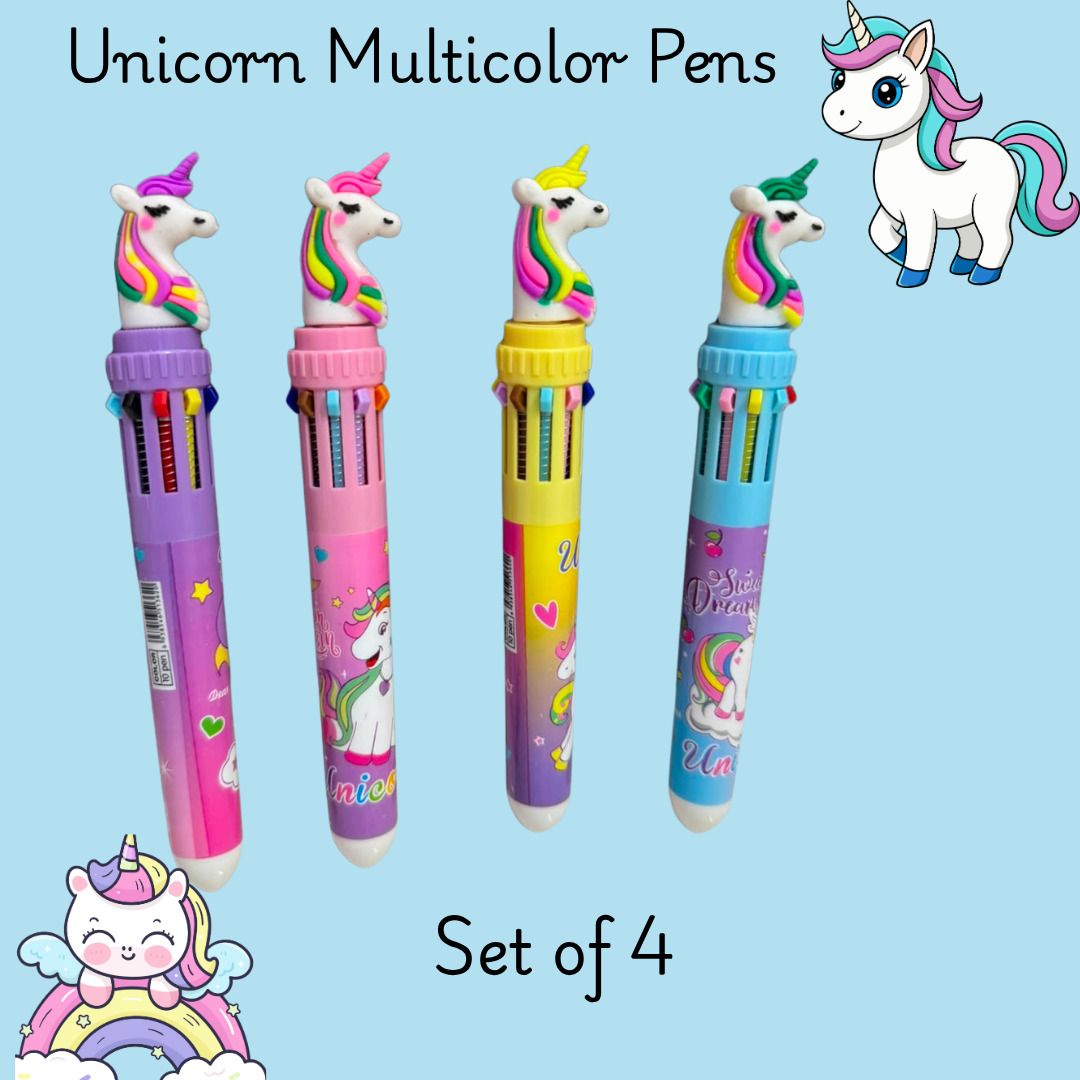 mipassionstore Unicorn Multicolor Pen Ball Pen-picture-2