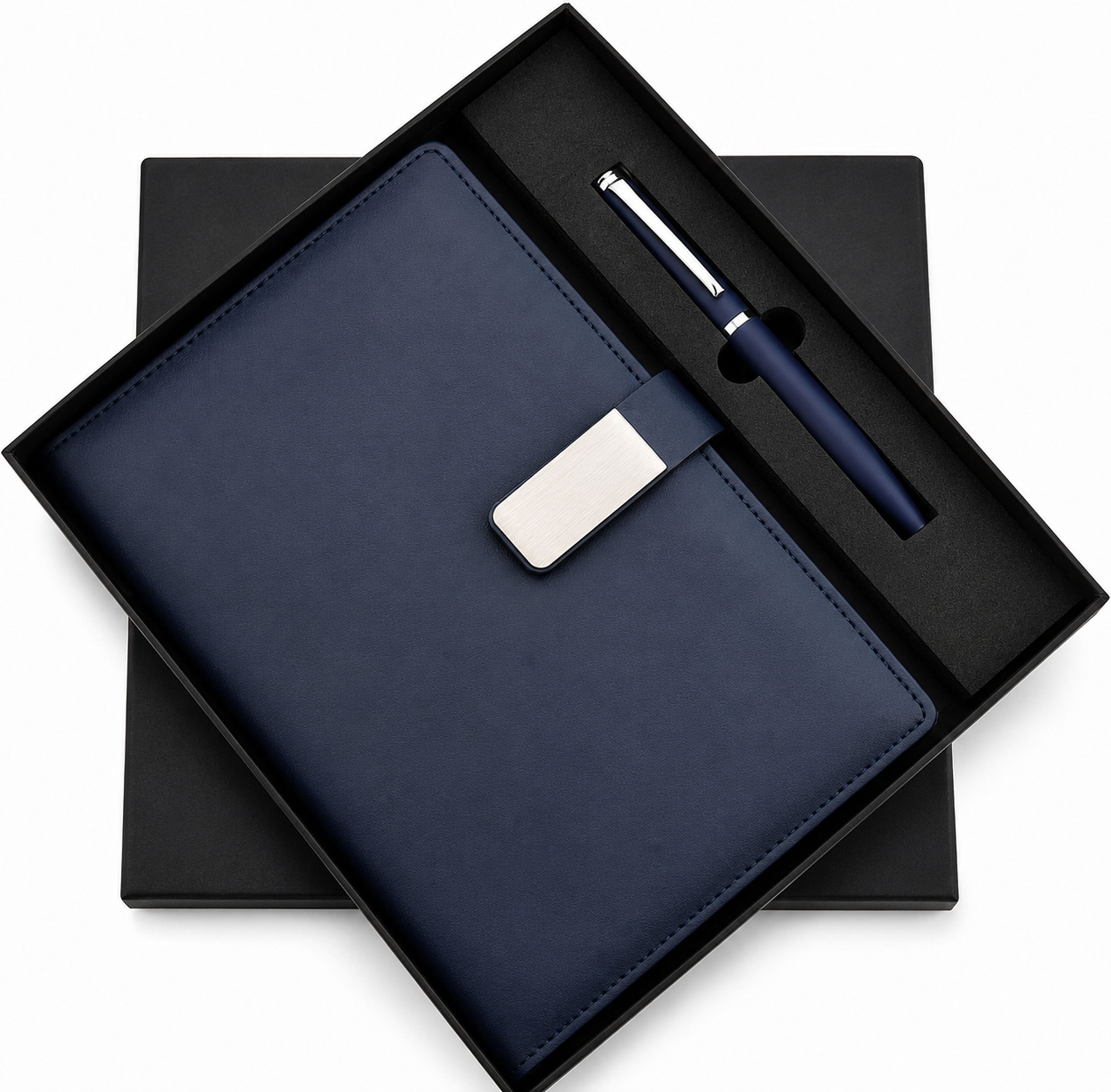 Corporate Gift Set Diary Pen Combo with Monthly Planner Office Use A5 Diary Ruled 192 Pages-image-2