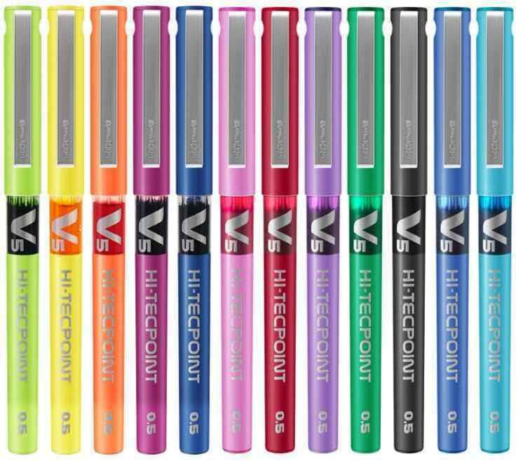Hi-Tecpoint V5 Assorted Set Roller Ball Pen-image-4
