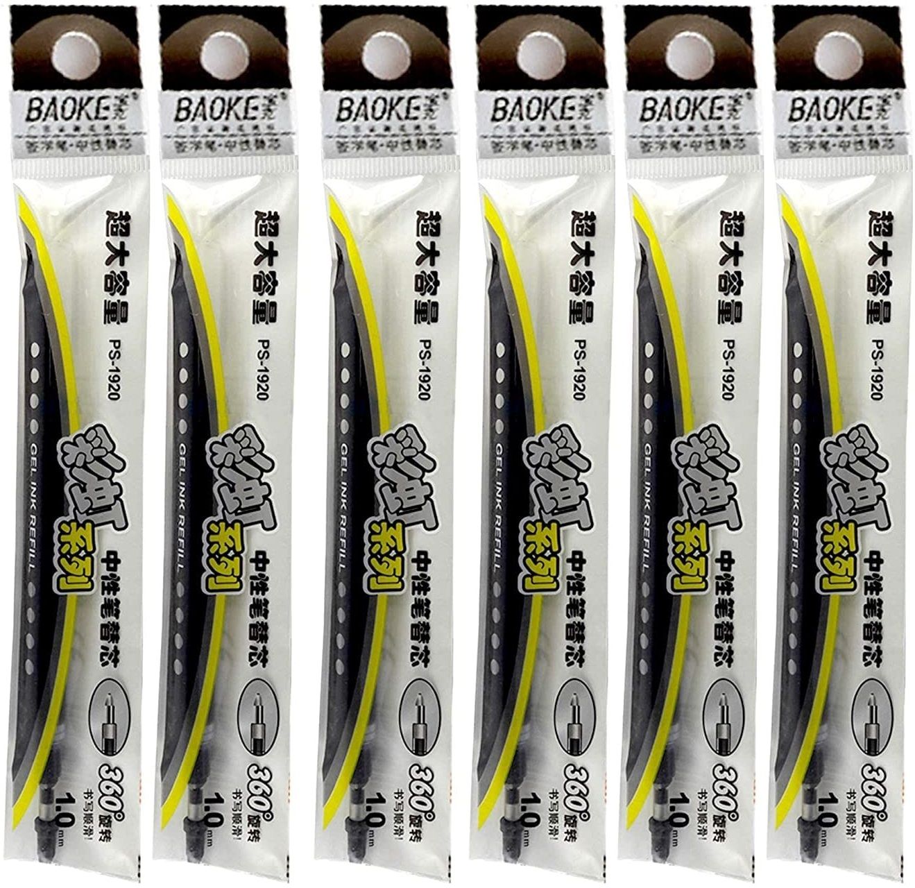 definite Baoke 1.0MM Black Gel Pen Refill, Long Lasting Refill for Smooth Writing Refill-picture-14