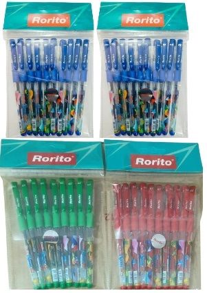Flymax Gel Pen 10 Blue,10 Black,5 Red,5 Green Set of 30 Pens Gel Pen-image-47