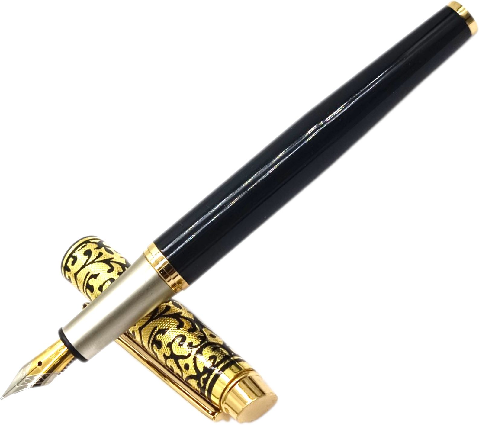 lestylo Premium Lord Black Color Lacquer Finish Designer Metal Body Best Gift Fountain Pen-picture-27