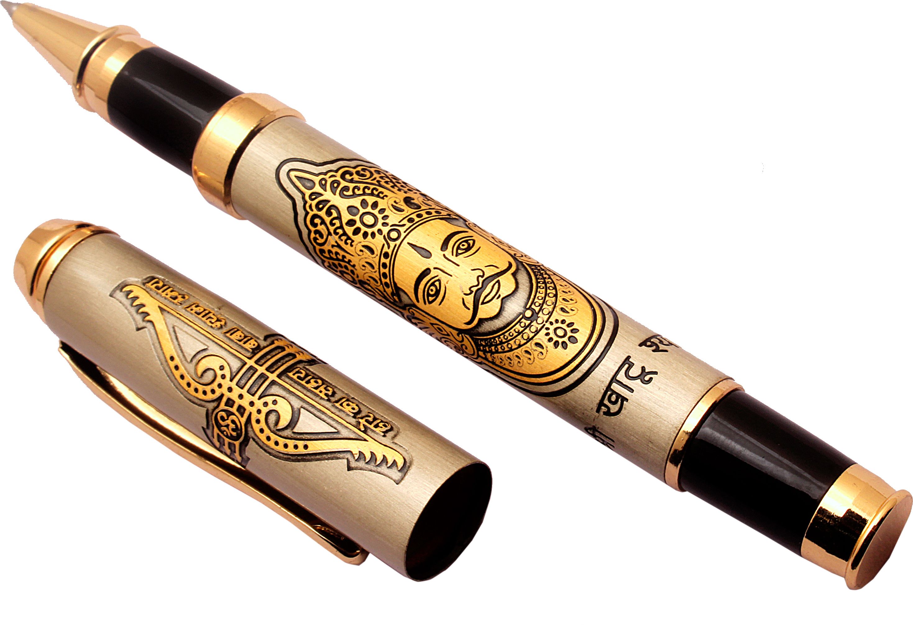 Lord Khatu Shyam Ji Engraved On Metal Body Rollerball Pen Roller Ball Pen-image-10