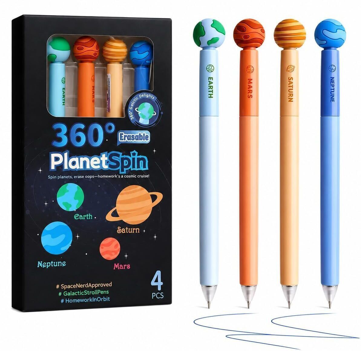 urm Planet Spin Design Black Gel Pen Set Gel Pen-picture-11