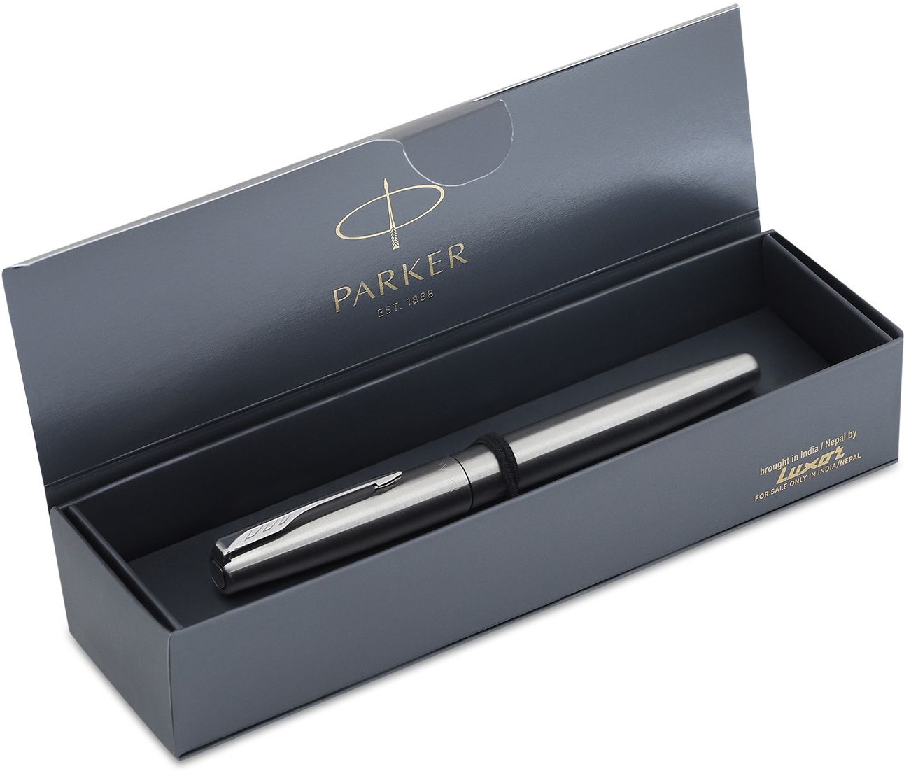 Frontier Stainless Steel, Chrome Trim Fountain Pen-image-13