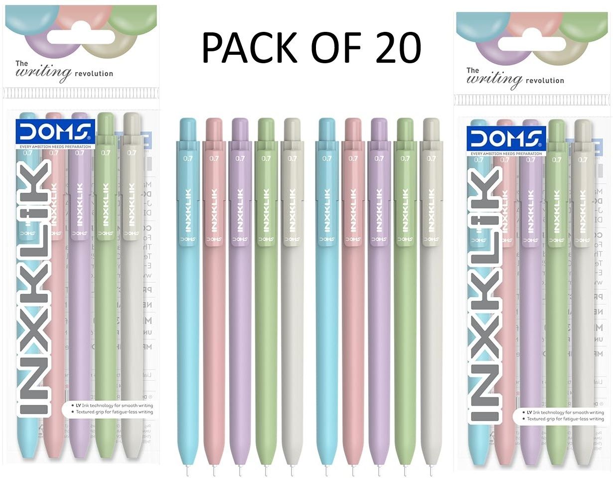 INXKLIK Ball Point Pen | Smooth Click| Needle Tip | Perfecr Grip Ball Pen-image-16