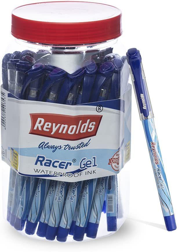 Racer Gel Blue Pen Jar Gel Pen