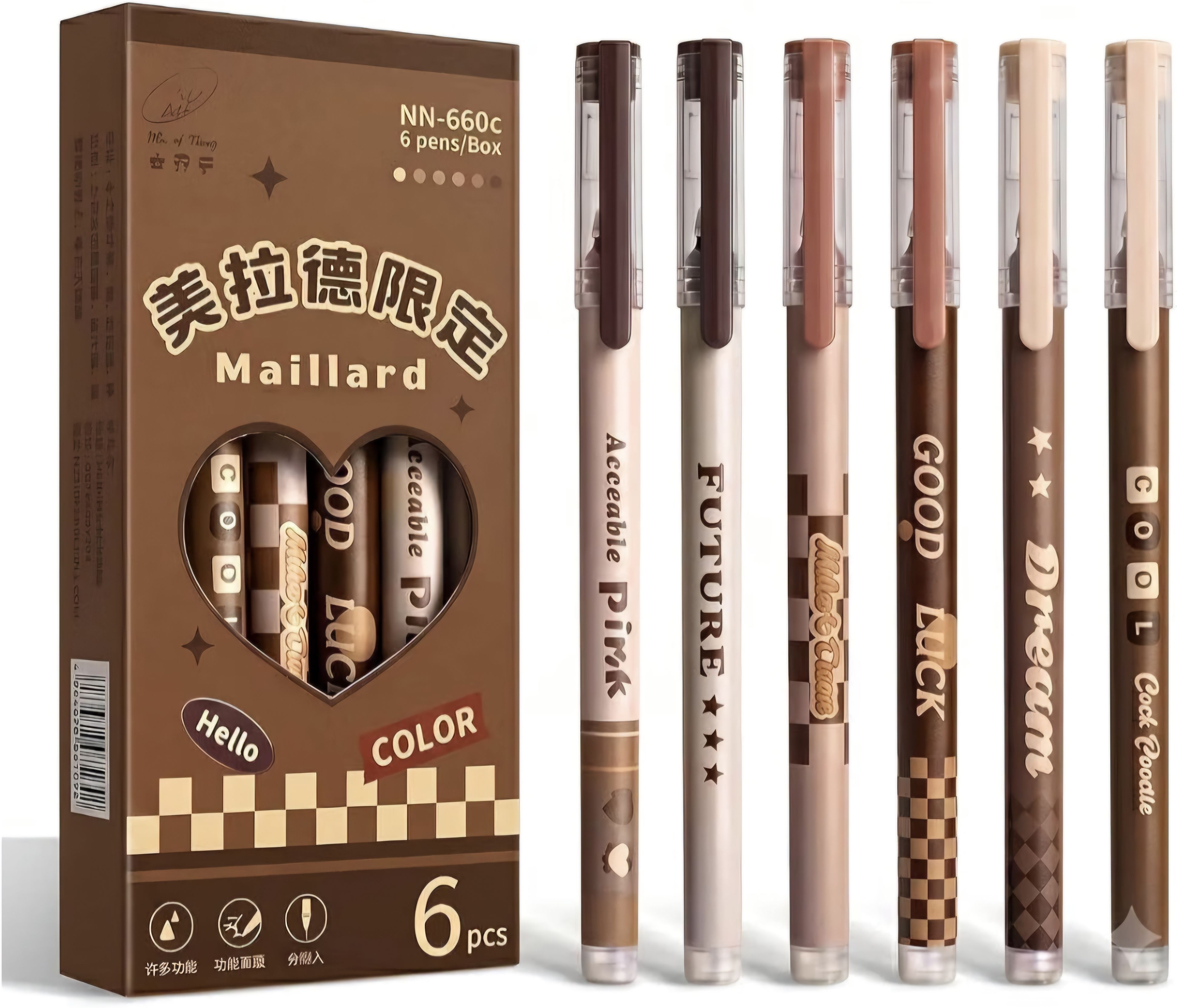 nerdsandperks Aesthetic Gel Pen Set Cute Fine Point Smooth Writing Pens for School Office Gel Pen-picture-19