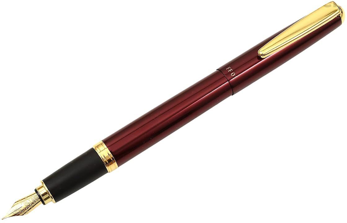 ohto Fountain Pen Fine Nib Smooth Ink Flow Comfortable Rubber Grip 2 Black Cartridge Fountain Pen-picture-12