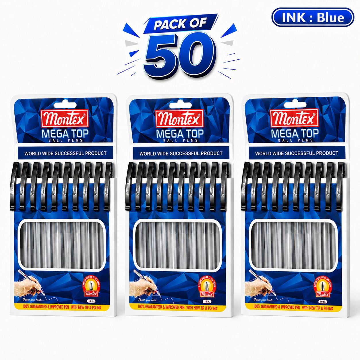 Montex Mega Top Blue Premium Ball Pen-picture-0