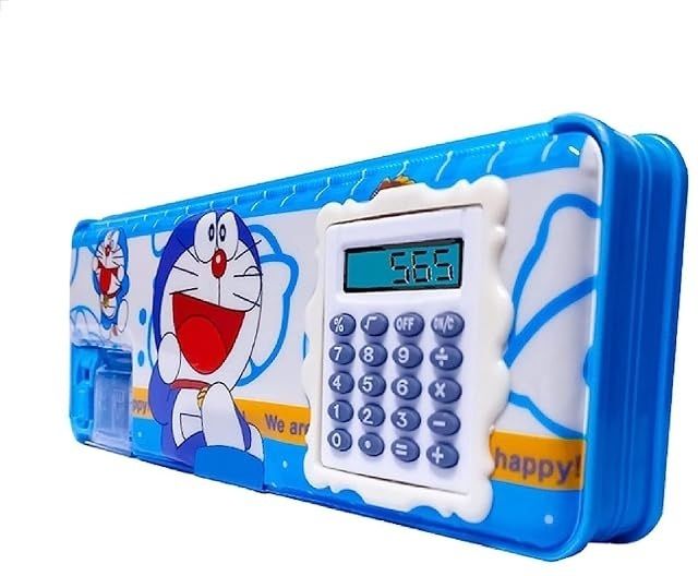 Cartoon-Themed Multipurpose Pencil Box with Calculator & Dual Sharpener for Kids Best For Birthday Gift For Kids Art Plastic Pencil Box-image-16