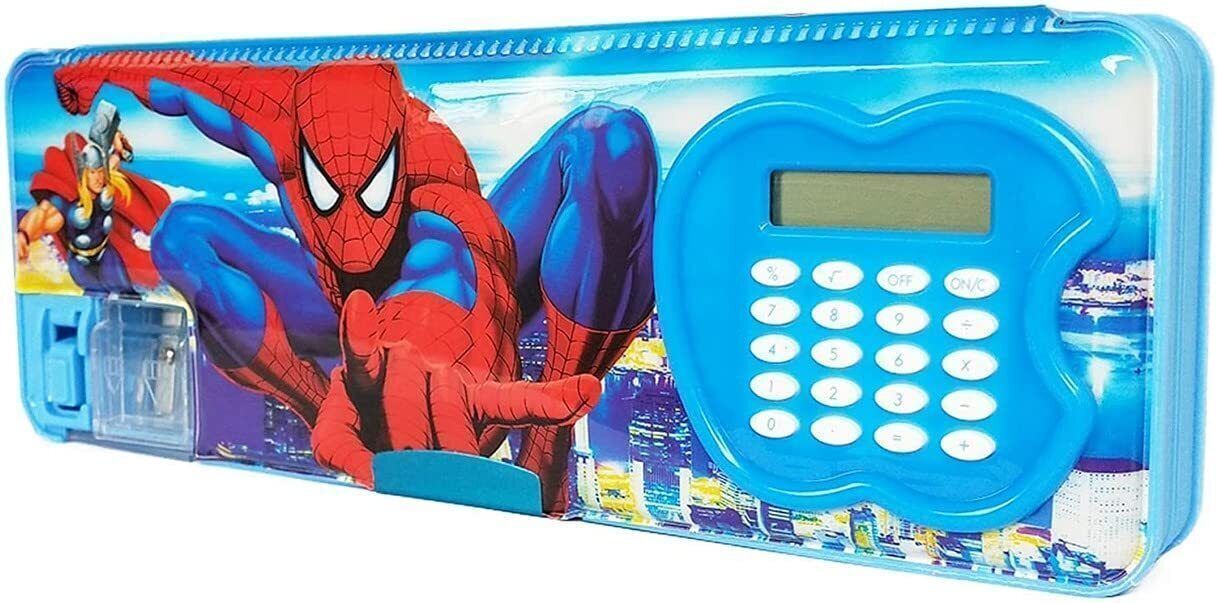 Spider man Blue Pencil Box 1 Art Plastic Pencil Box-image-34