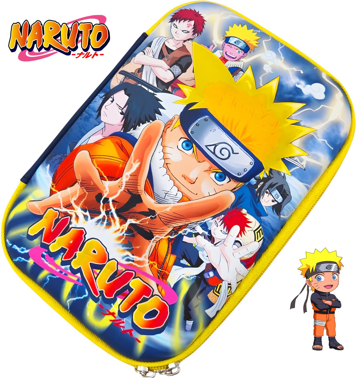 poksi Premium Naruto Pencil Box – Lightweight & Durable EVA School Pouch Art EVA Pencil Box-picture-28