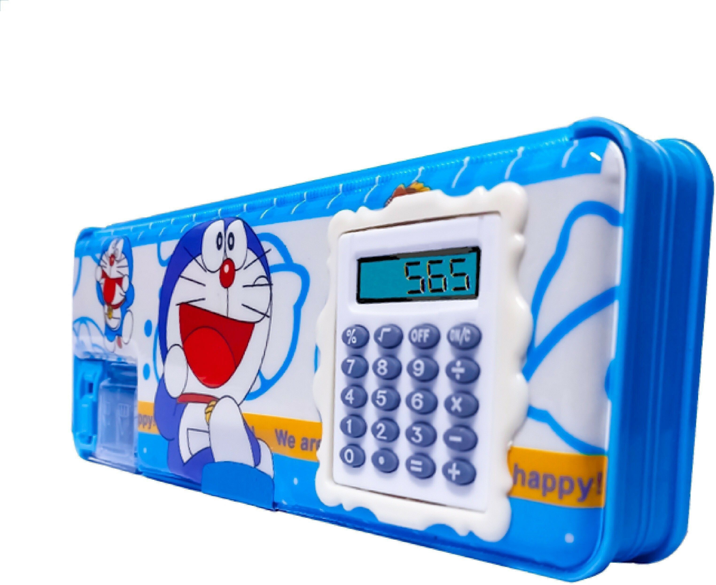 2022 Cartoon Art Plastic Pencil Box Doraemon Box with Calculator for Kids369 Pencil box will intereset your child, Magnetic, A Jombo Pencil Box, by CHAMA Art Plastic Pencil Box-image-22
