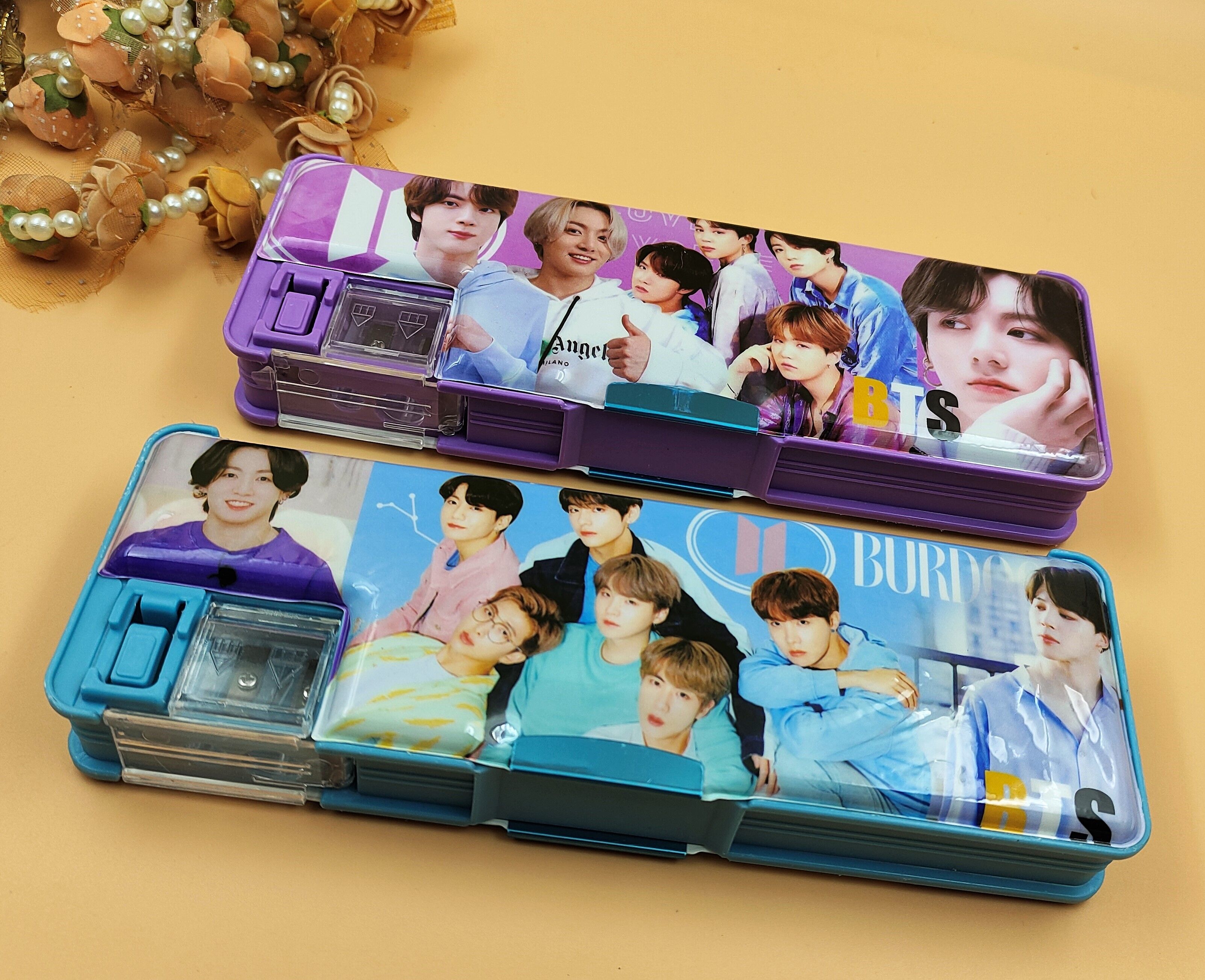 paper bear BTS BTS Art Plastic Pencil Boxes-picture-24