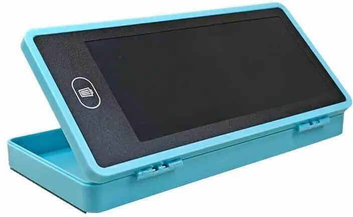 goodies outlet 4 in 1 LCD Digital Slate Writing Tablet Pencil Geometry Box for Kids Geometry Box-picture-0