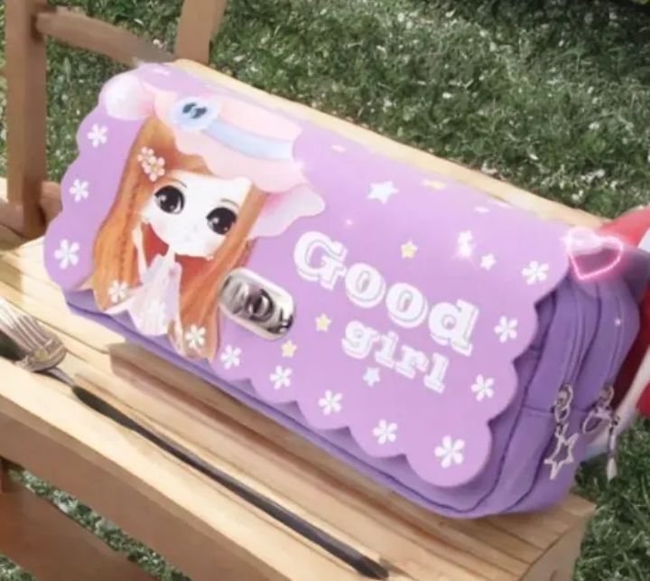 Trendy pouch Good girl Art Artificial Leather Pencil Box-image-42