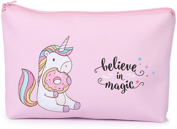 Multipurpose Holographic Pencil Pouch Case for Kids Birthday Party Return Unicorn Prinred Art Polyester Pencil Box-image-42