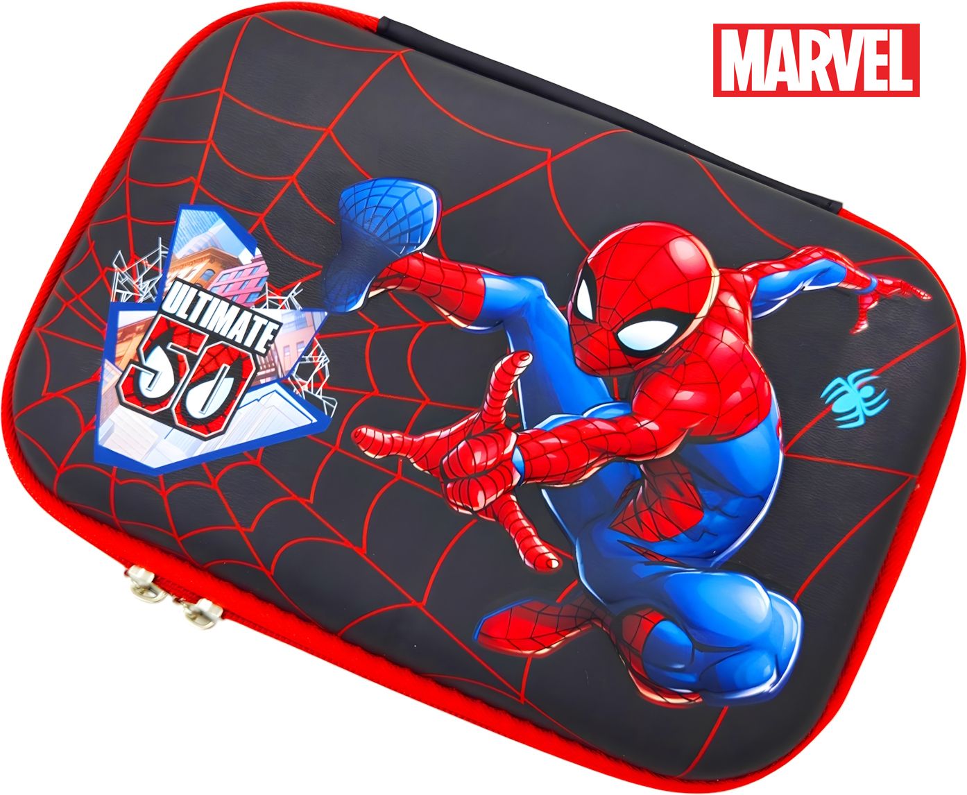 poksi Spider-Man Cartoon Pencil Box | Stylish Multi-Compartm ent School Pouch Art EVA Pencil Box-picture-29
