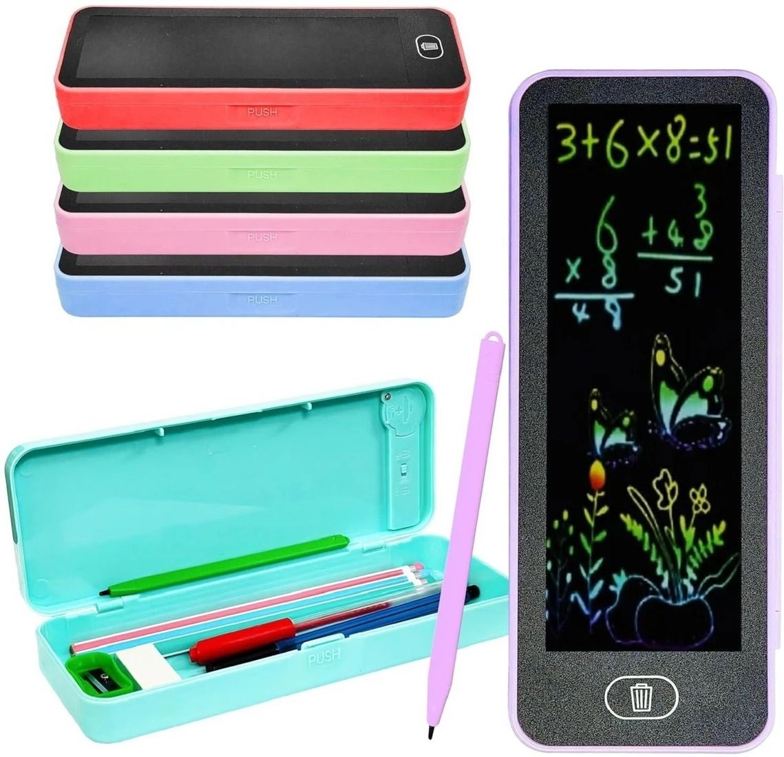 001 SIMPLE Art Plastic Pencil Box-image-30