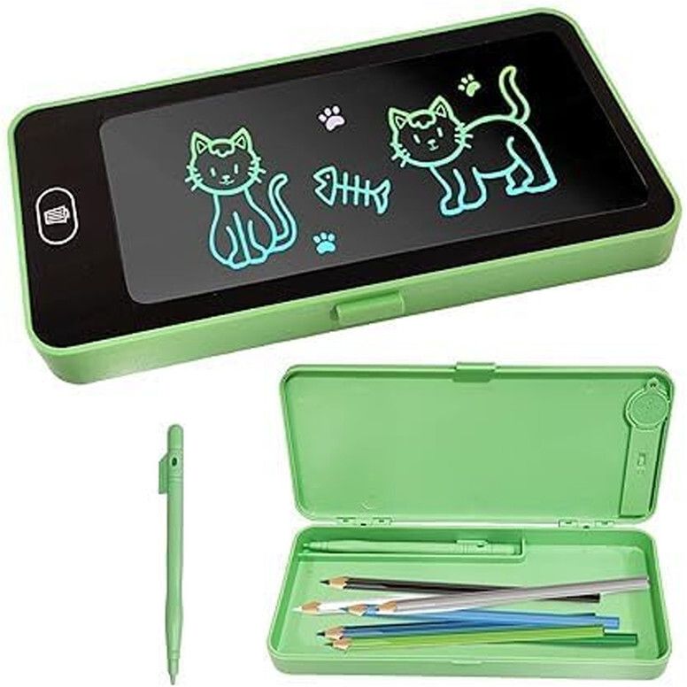 shopfinitive Kids Writing Tablet Cute Animal Illustration Art Plastic Pencil Box-picture-18