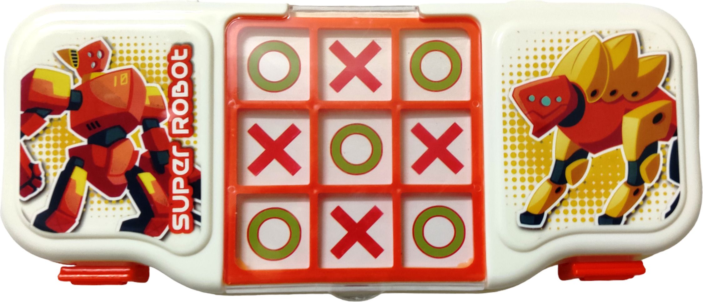 gift collection Plastic Pencil Box For Kids With Tic Tac Toe Game On Top - Orange Game Art Plastic Pencil Box-picture-11