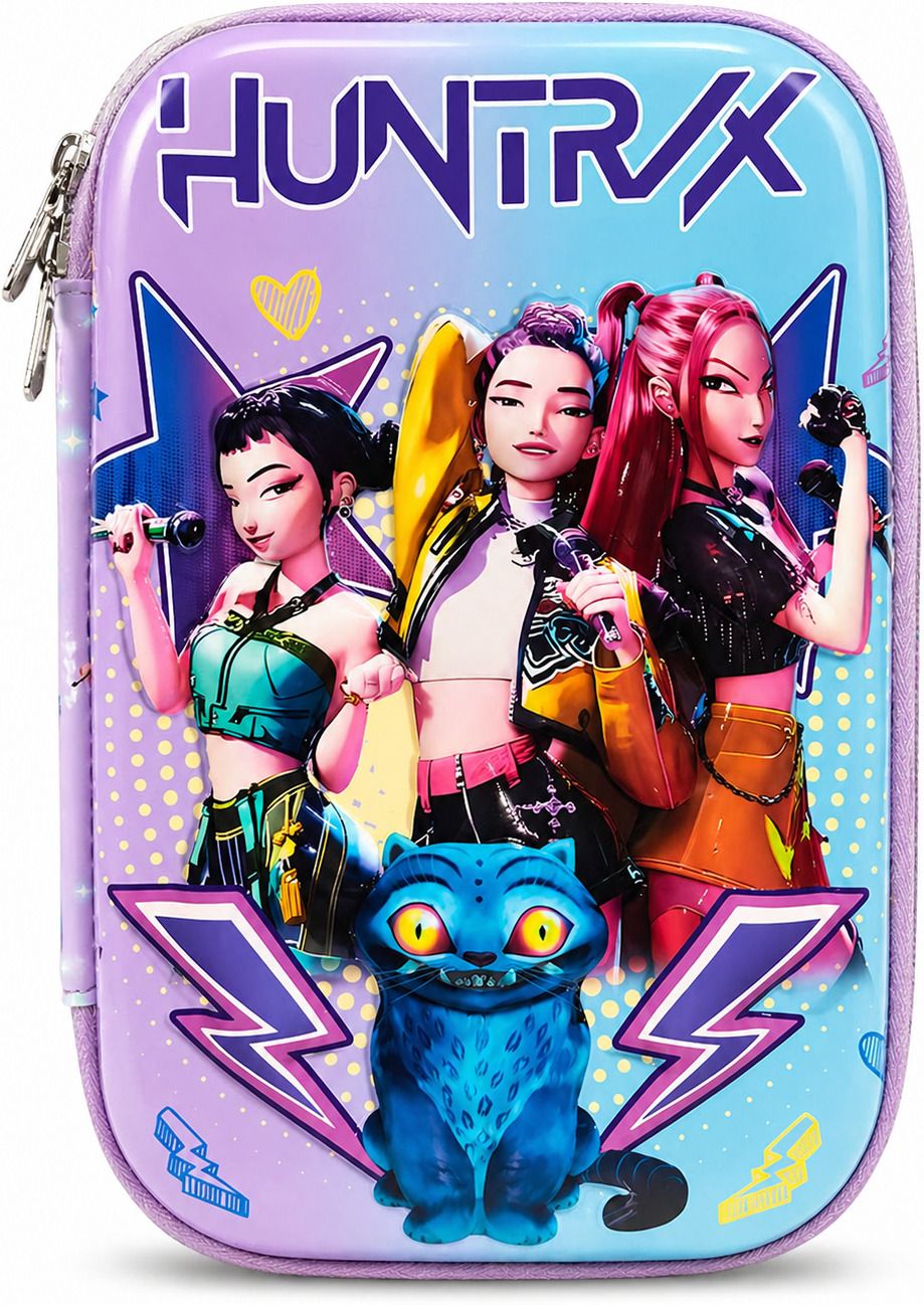 K Pop Demon Hunters K Pop Demon Hunters Art Artificial Leather Pencil Box-image-36