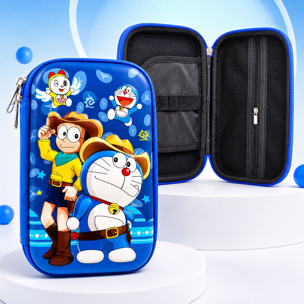 Doraemon Cartoon Collection Series Doraemon Cartoon Character Print Art EVA Pencil Box-image-23