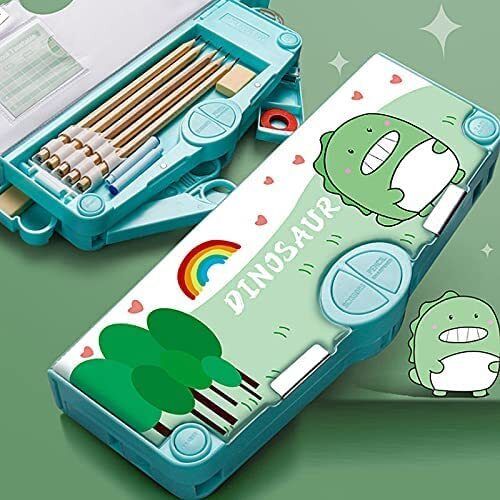 3D EVA Pencil Case - Pencil Pouch, Kids Designer Pencil Pouch for Kids DINO Art EVA Pencil Box-image-12