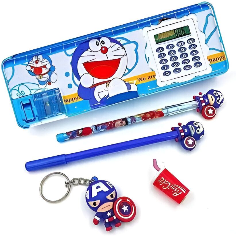 velora DOROMON DOROMON Art Plastic Pencil Box-picture-12