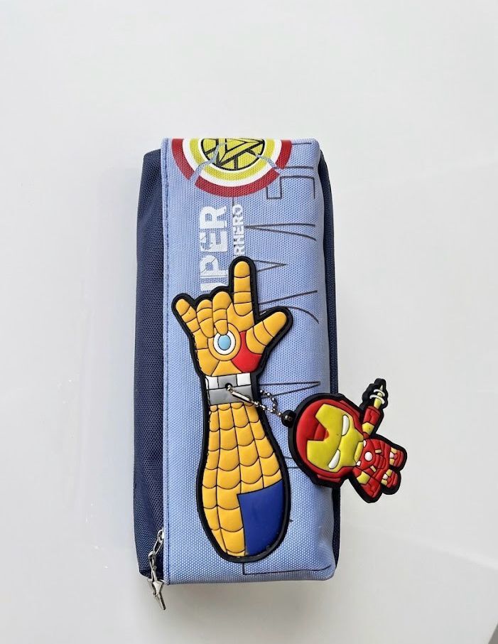elri Avengers Superhero Pouch Spiderman, Ironman Art Canvas Pencil Box-picture-16