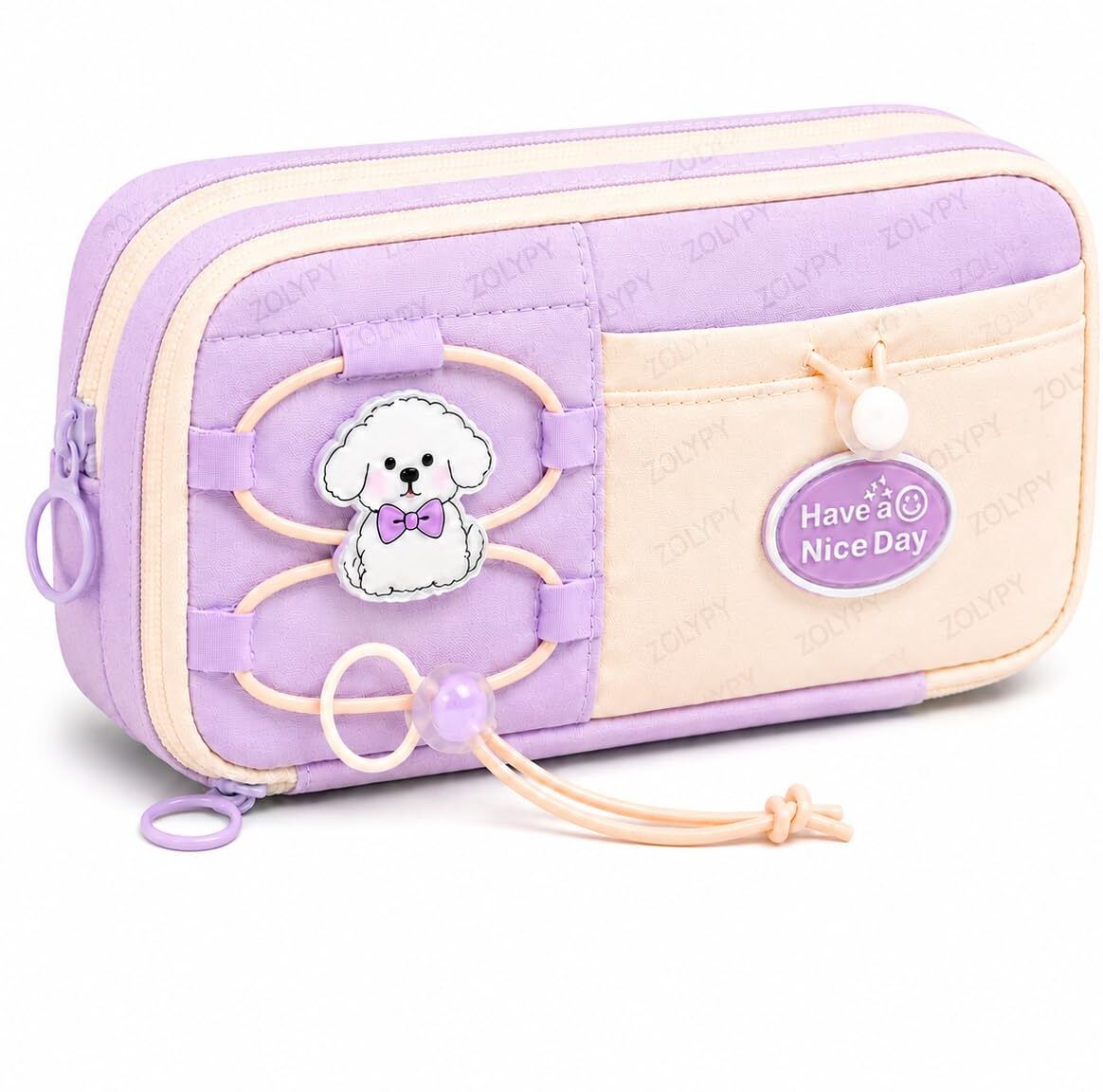 celeoris pencil pouch for girls aesthetic pencil case Art Polyester Pencil Box-picture-12