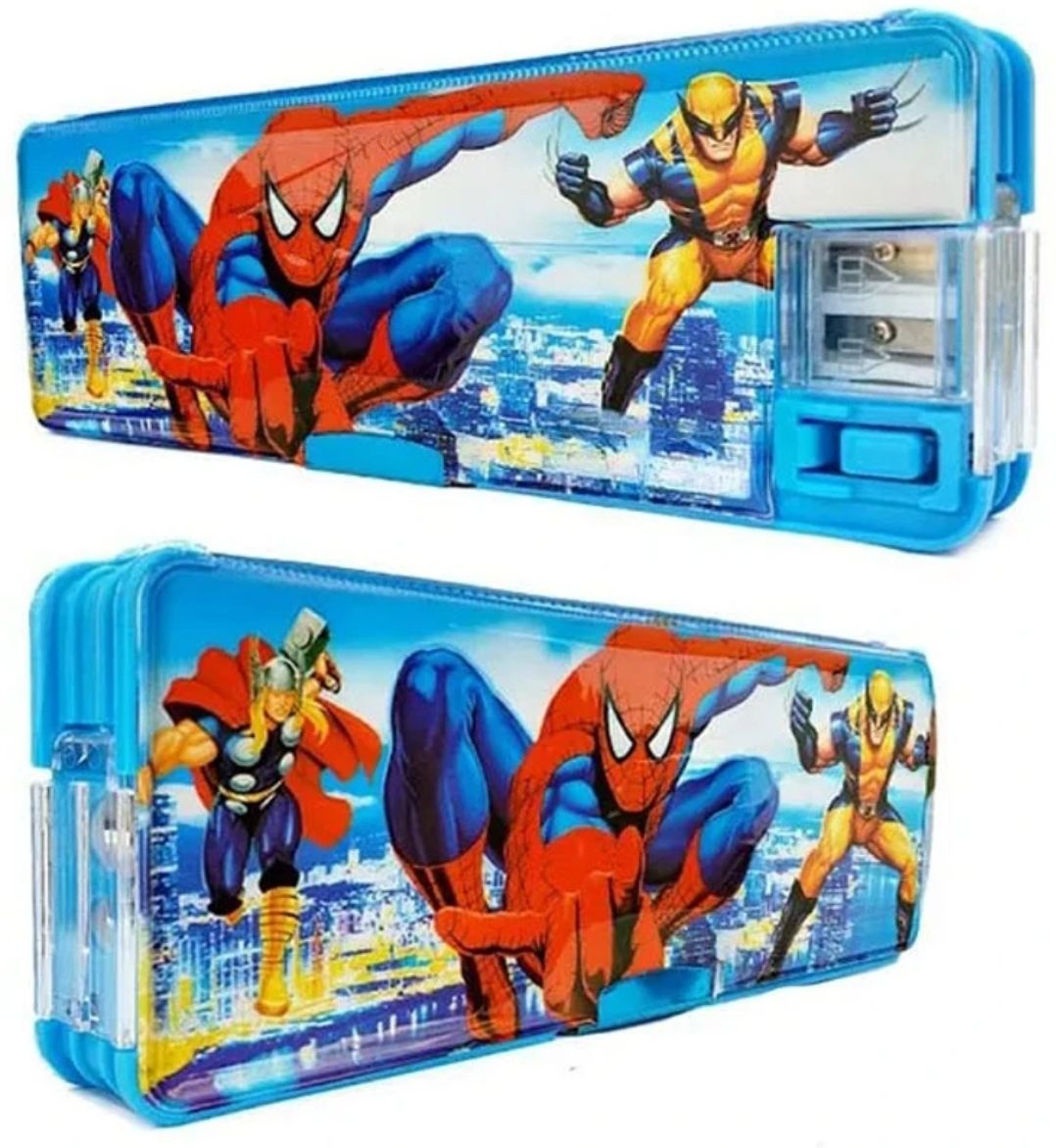 Spiderman geometry spiderman Art Plastic Pencil Box-image-39
