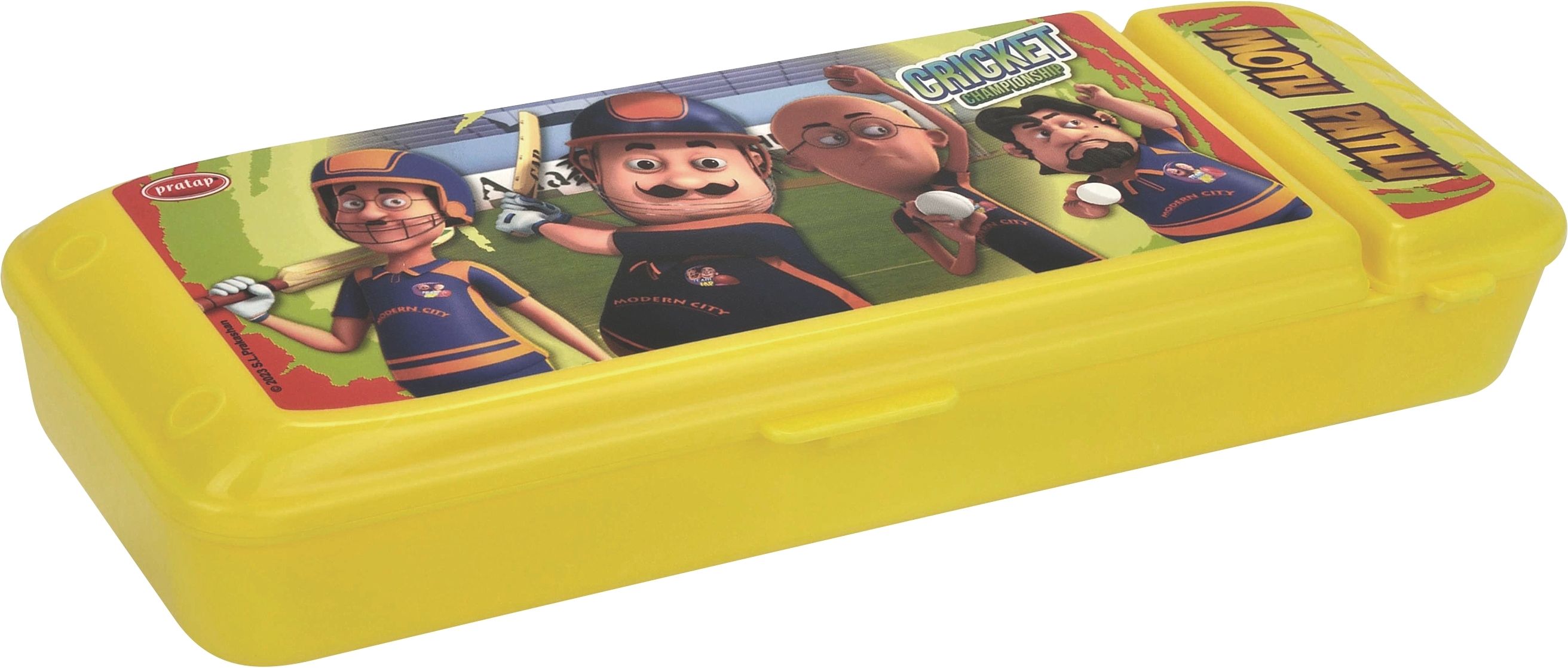 pratap Hy Function Motu Patlu Art Polypropylene Pencil Box-picture-20