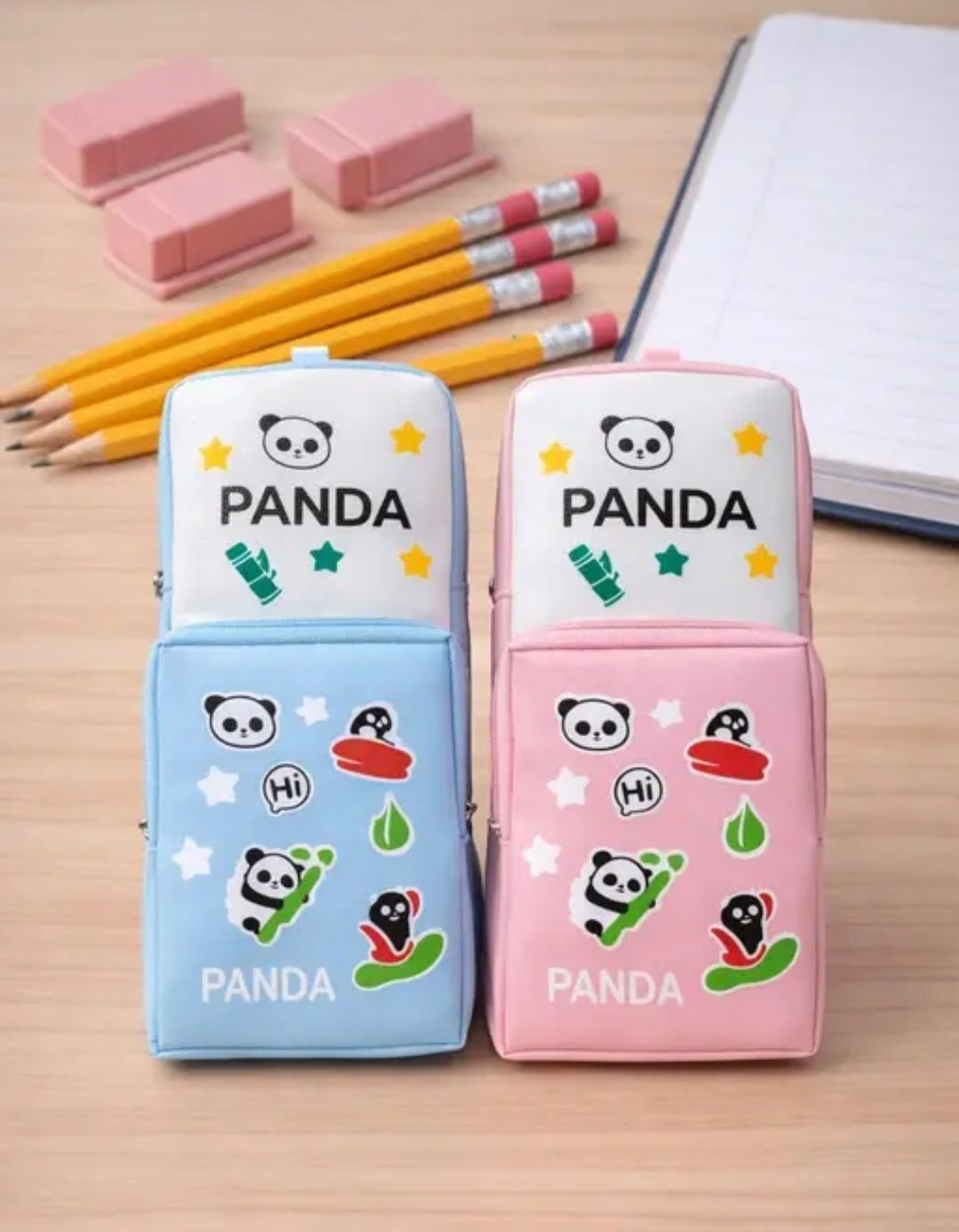 asmaracreation Combo of 02 pencil case for school students Printed Art Artificial Leather Pencil Boxes-picture-35