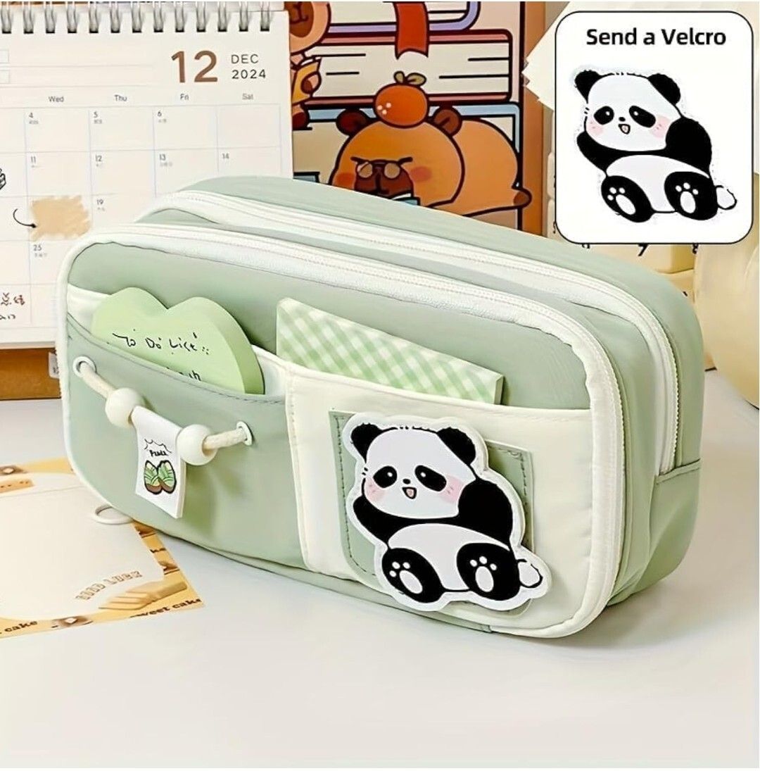 Panda Panda Art Canvas Pencil Box-image-22