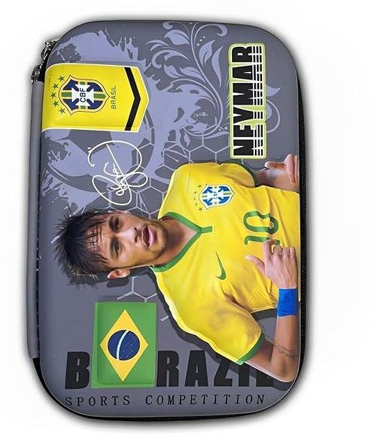Neymar Pencil Pouch Stationary Organizer for Kids // Pencil Pouches for Boys Students Art EVA Pencil Box-image-10
