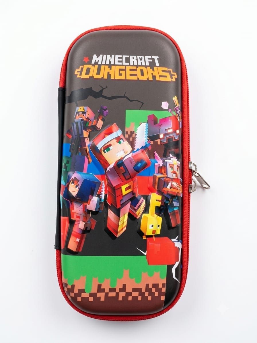 Minecraft Adventure Series Minecraft Character, Steve, Alex, Creeper, Skeleton, Zombie Art EVA Pencil Box-image-35