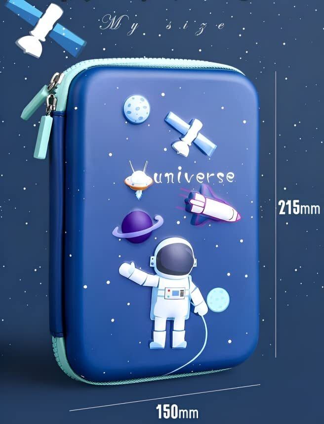 Pencil Pouch Space Art EVA Pencil Box-image-12