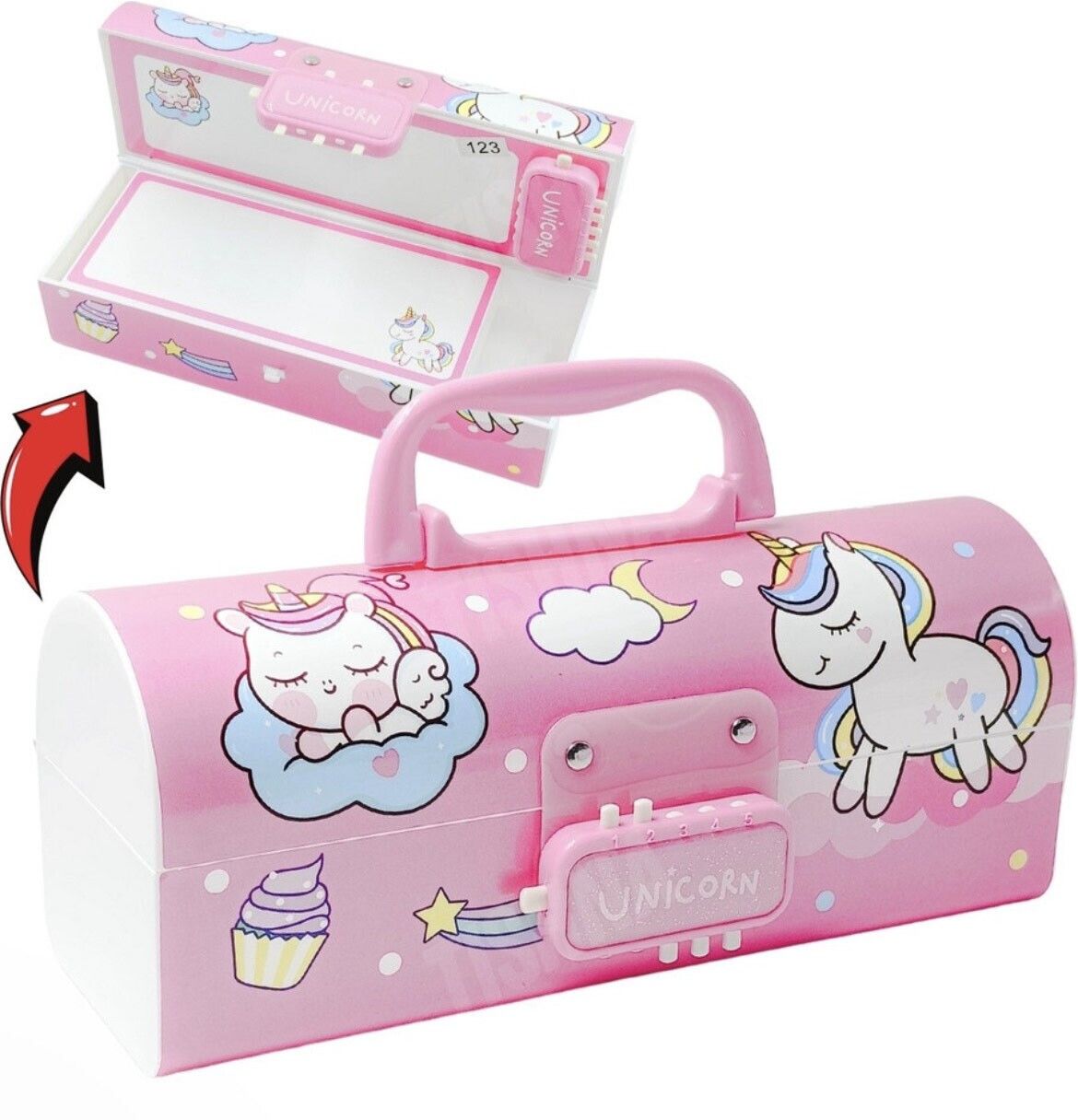 Unicorn Yes Art Plastic Pencil Box