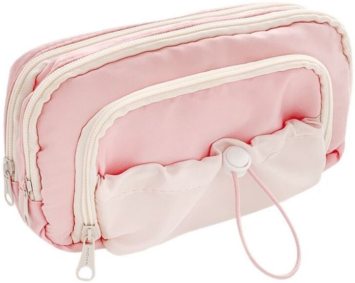Large Capacity 5 Layer Canvas Pencil Pouch for Girls & Boys | Multipurpose Stationery & Makeup Pouch for Students Art Canvas Pencil Boxes-image-3