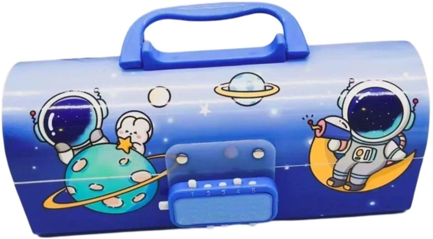 Dream Space Stationery Gift Set Space Art Plastic Pencil Box-image-41