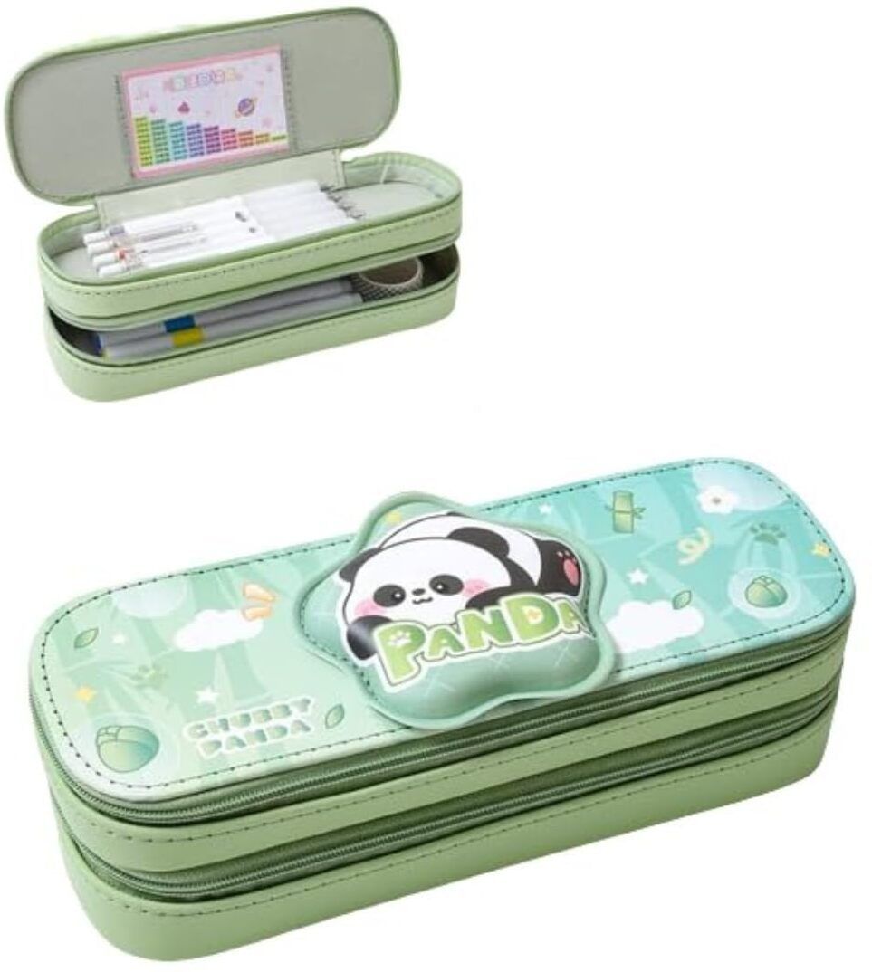 ar jouiet mansion Panda Pencil Pouch Stationery Large Capacity Pouch for Boys and Girl 3D Art EVA Pencil Box-picture-47