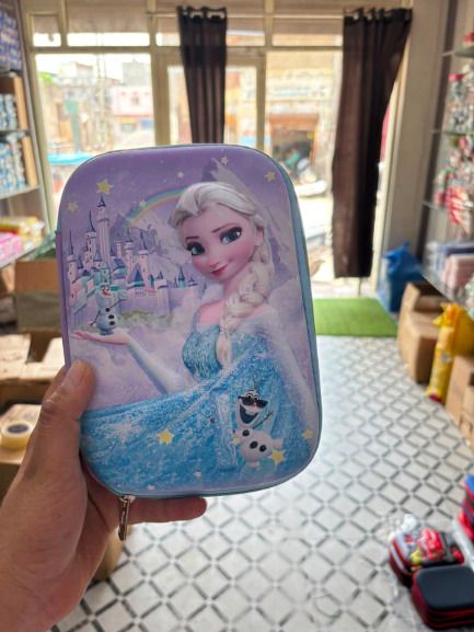 Frozen Character 3D Print Pencil Pouch 1 Art EVA Pencil Box-image-43