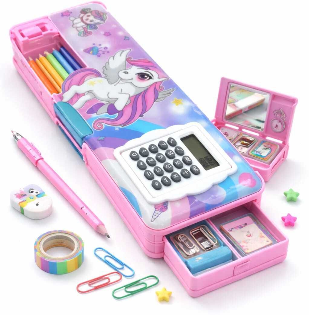 UNICORN COLLECTION CARTOON CHARACTER UNICORN Art Plastic Pencil Box